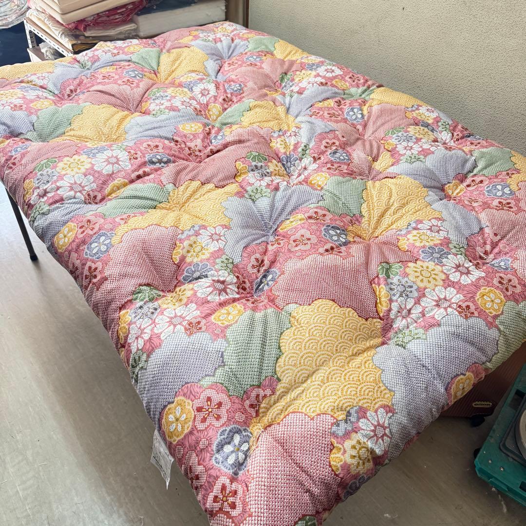 敷布団　セミダブル　インド綿　手作り　日本製　綿布団　和布団　昔ながら　敷き布団