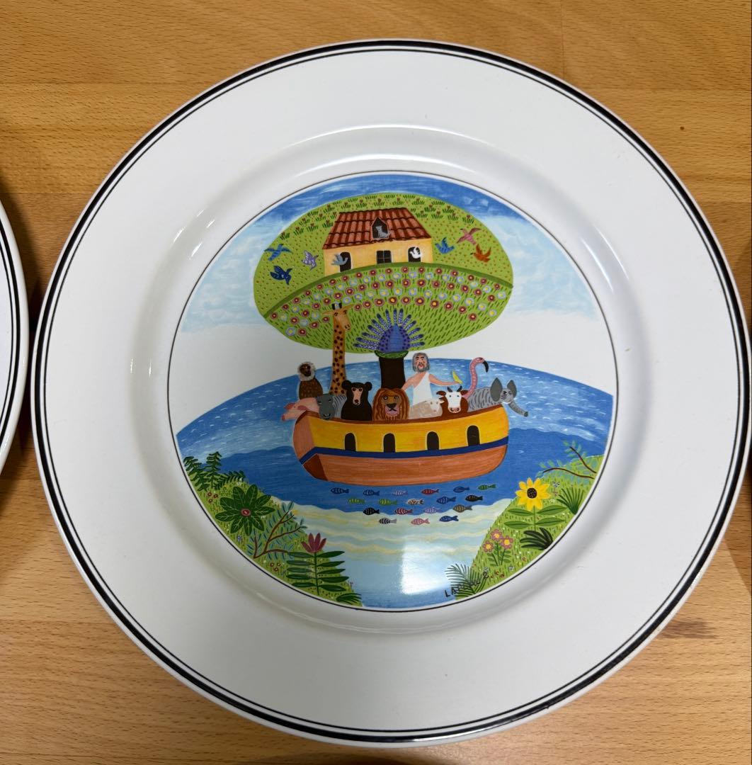 ビレロイボッホ　風景画装飾皿 6枚セット