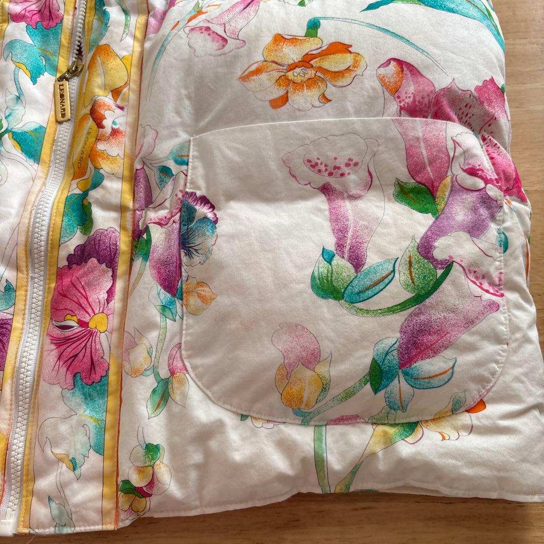 LEONARD 花柄 ダウンベストLL