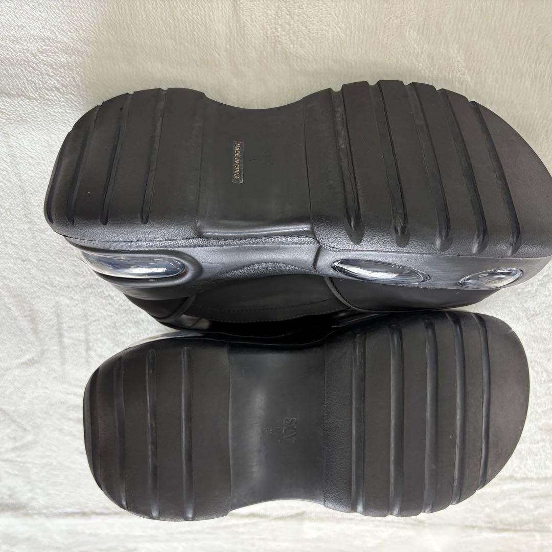 美品 スライ エアープラットフォームスニーカー 黒 M 厚底シューズ 完売品