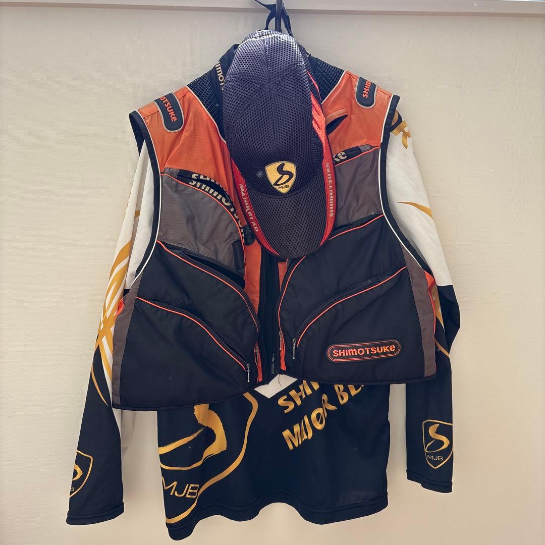 シモツケ MJB 鮎ベスト・シャツ・キャップセット