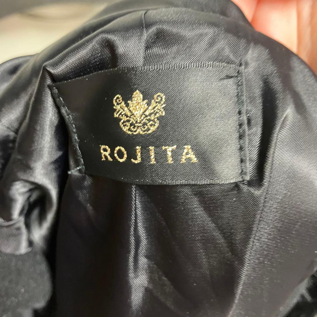 ROJITA ハートバックルショートコート ブラック 黒