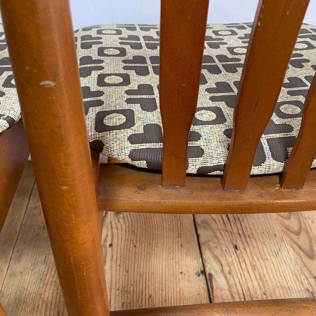 2脚セット ヴィンテージ ダイニングチェア 椅子 木製 レトロ モダン y48