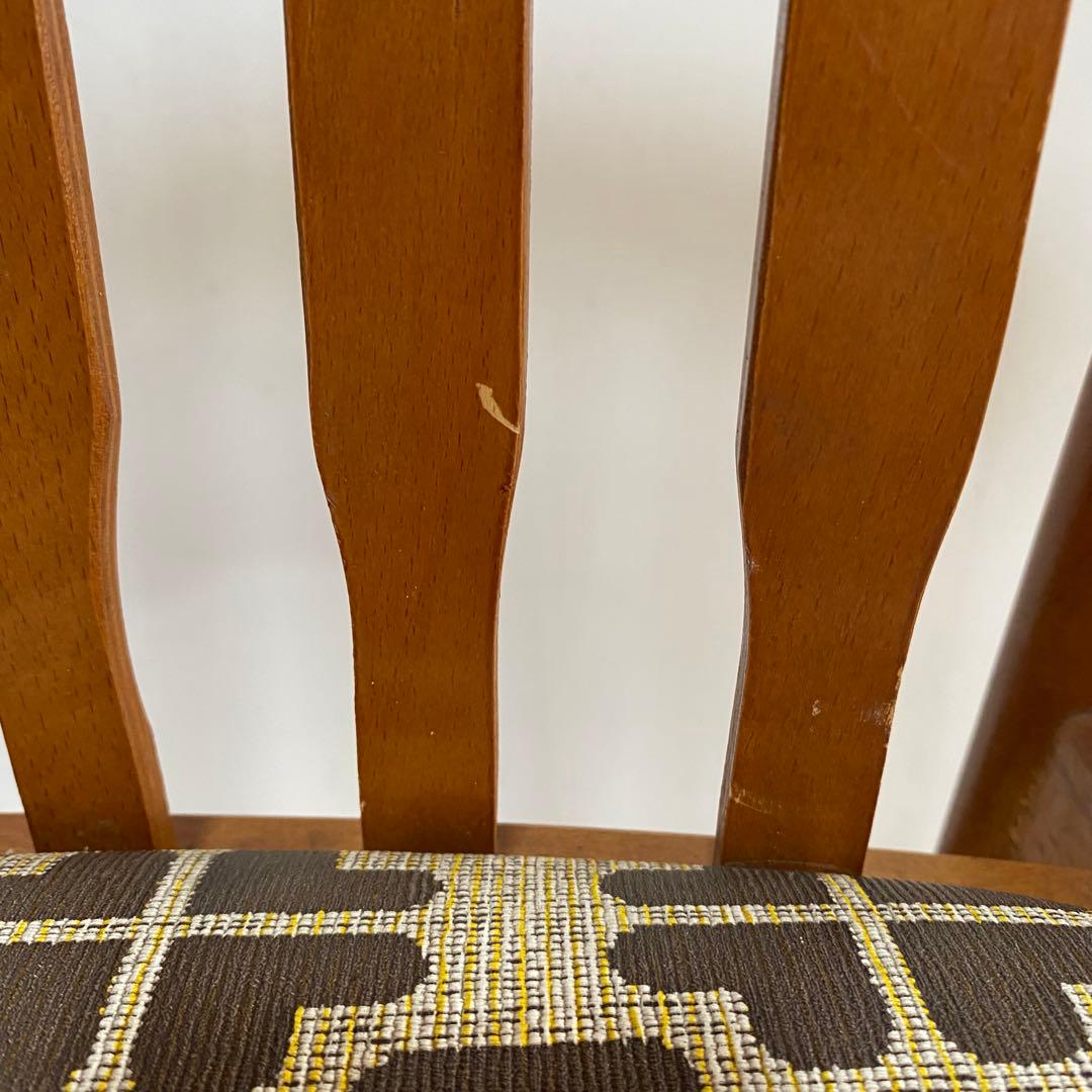 2脚セット ヴィンテージ ダイニングチェア 椅子 木製 レトロ モダン y48