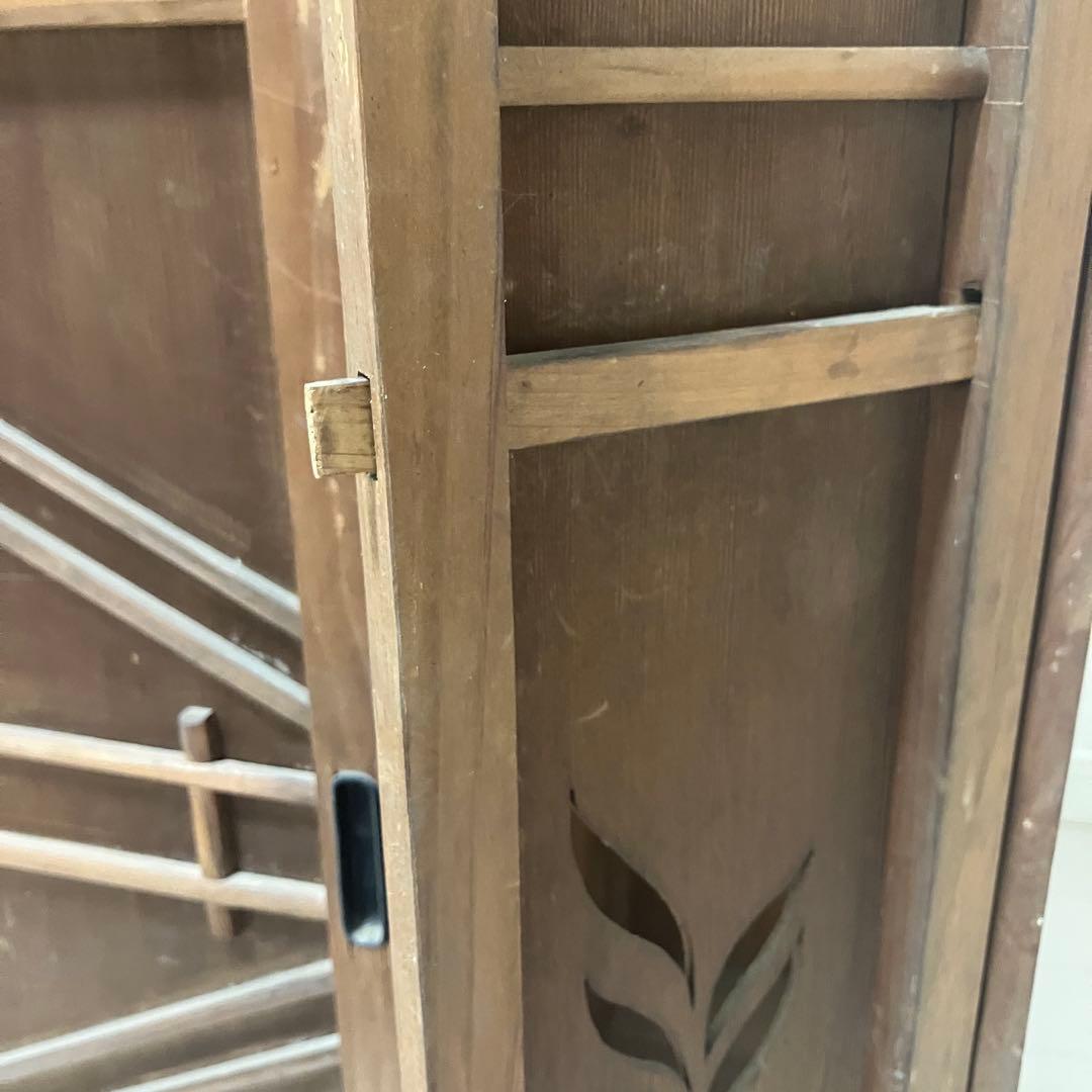 木製　水屋　茶箪笥　大正　昭和　レトロ