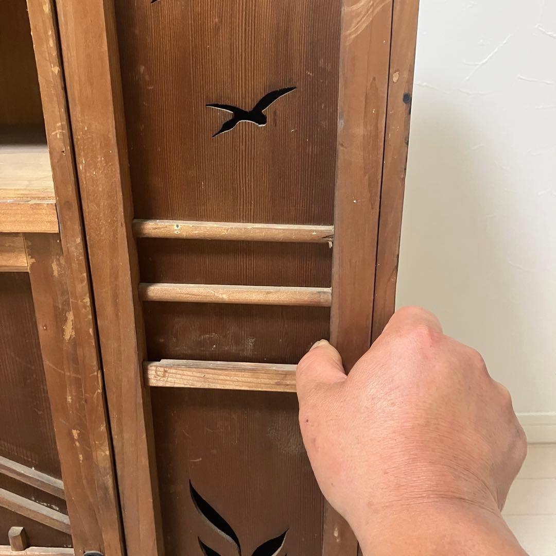 木製　水屋　茶箪笥　大正　昭和　レトロ