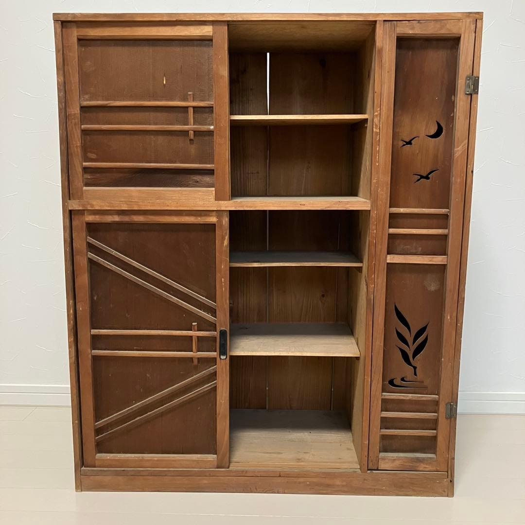 木製　水屋　茶箪笥　大正　昭和　レトロ