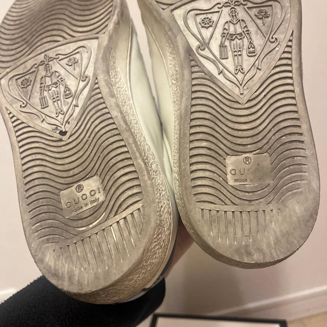 ホワイトレザー ベルクロスニーカー