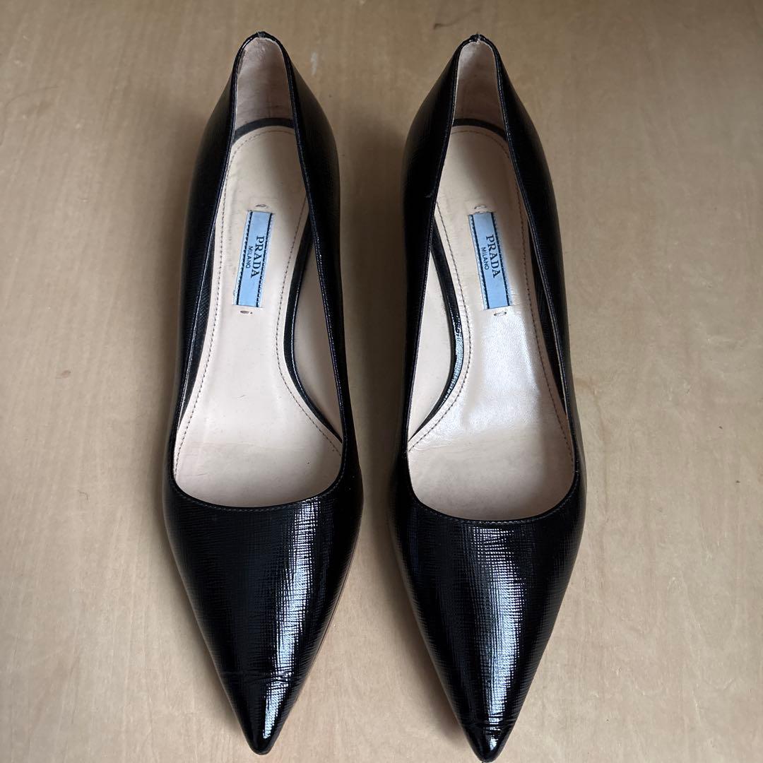 PRADA プラダ 黒 39パンプス