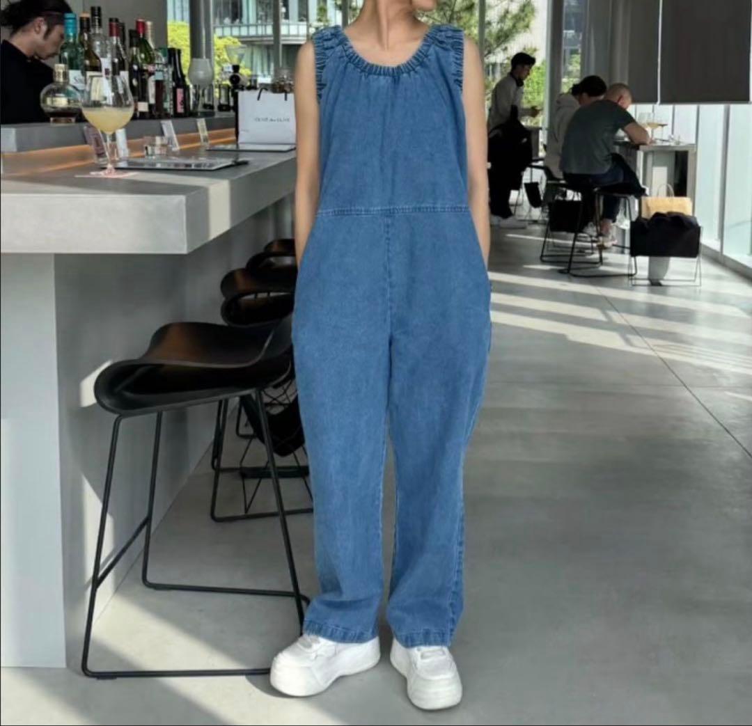 MOKA tag denim coveralls デニム オールインワン