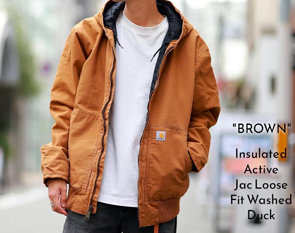 【Mサイズ】カーハート ジャケット Loose Fit Washed Duck