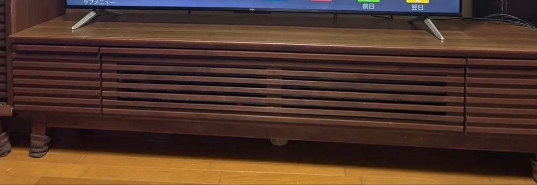 ☆スズキ☆木製テレビ台 ローボード　北欧　180cm ウォールナット