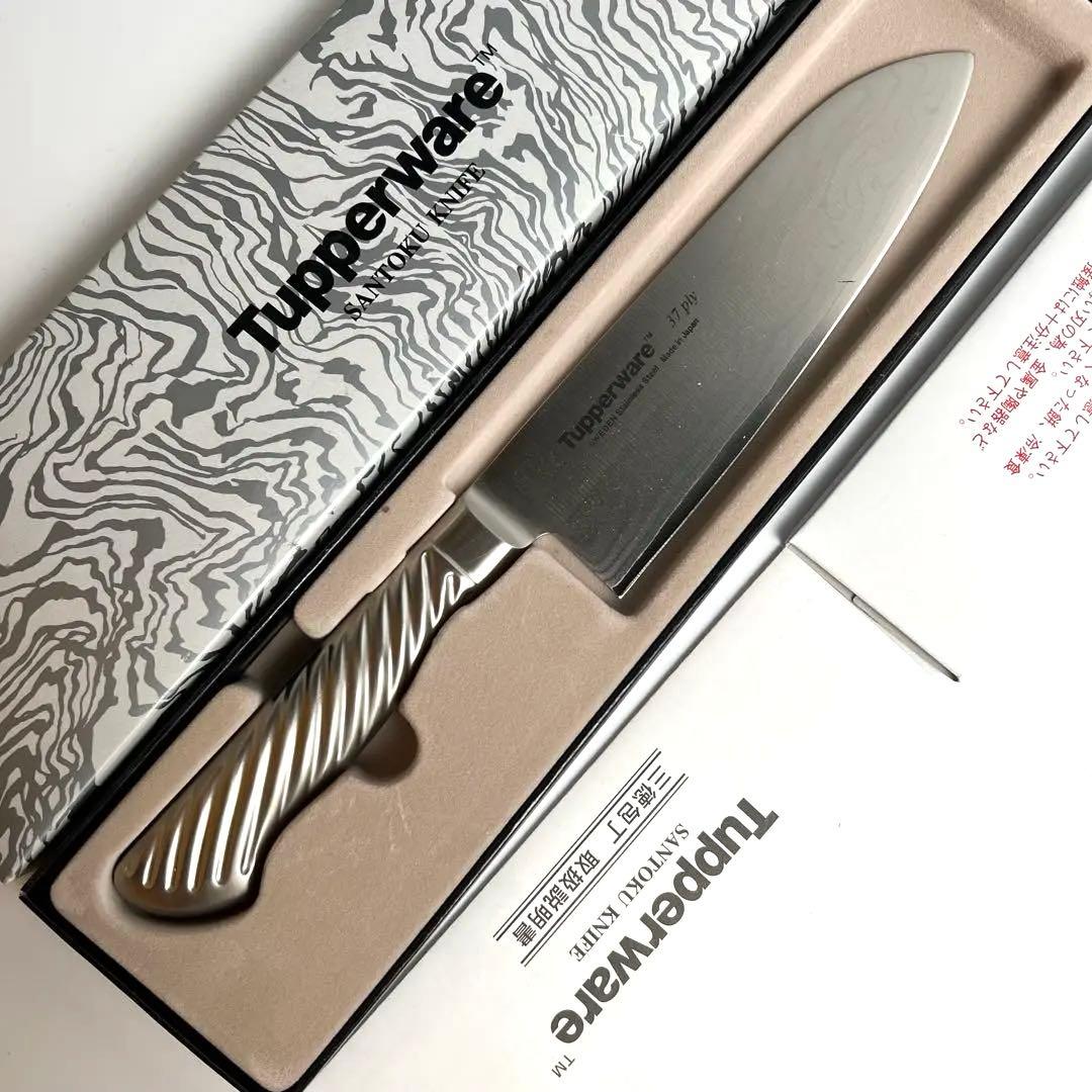 Tupperware 三徳包丁 37層ダマスカス鋼
