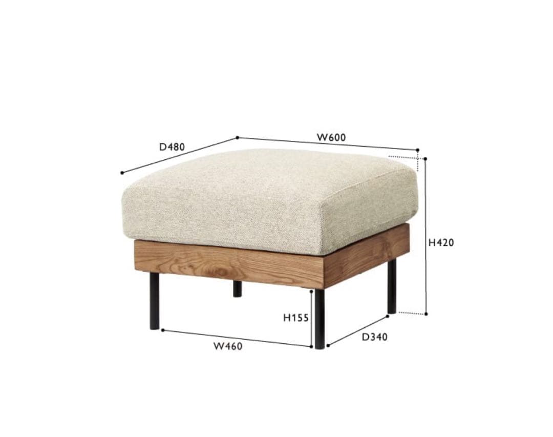 unico ソファ　トレル　オットマン