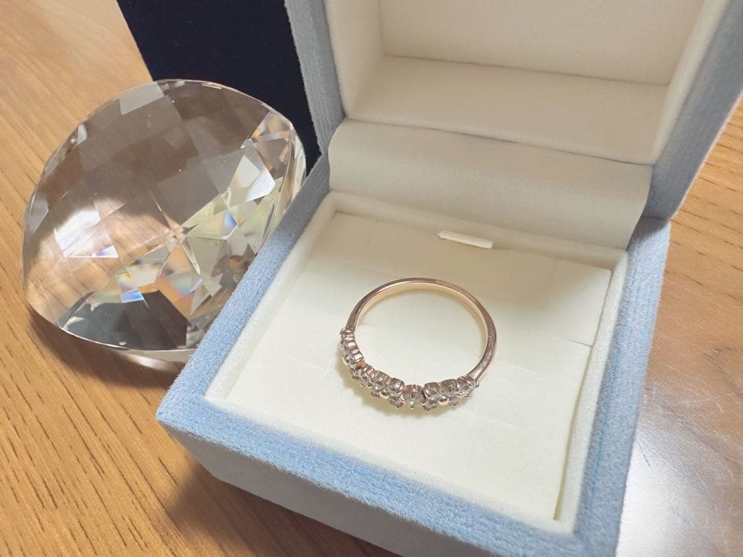 サマンサティアラフラワーモチーフバンドリングジュエリーツツミ指輪13号ヨンドシー