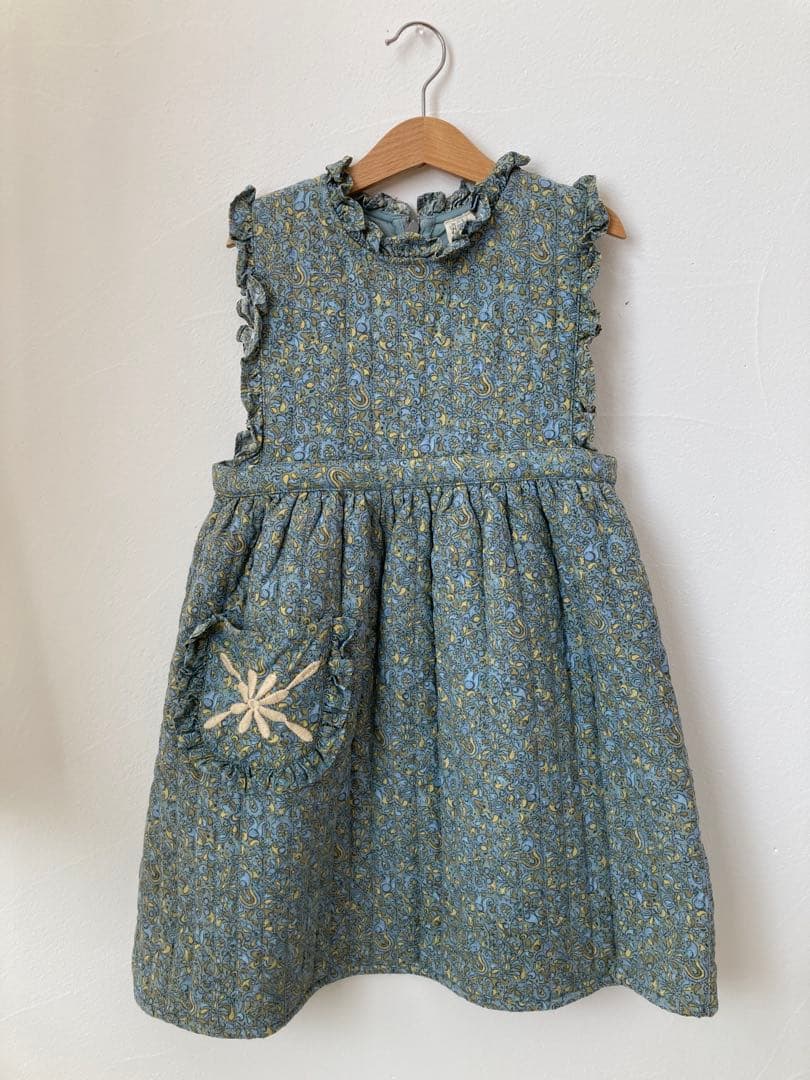 Apolina(アポリナ) キルティングワンピース　7-9y