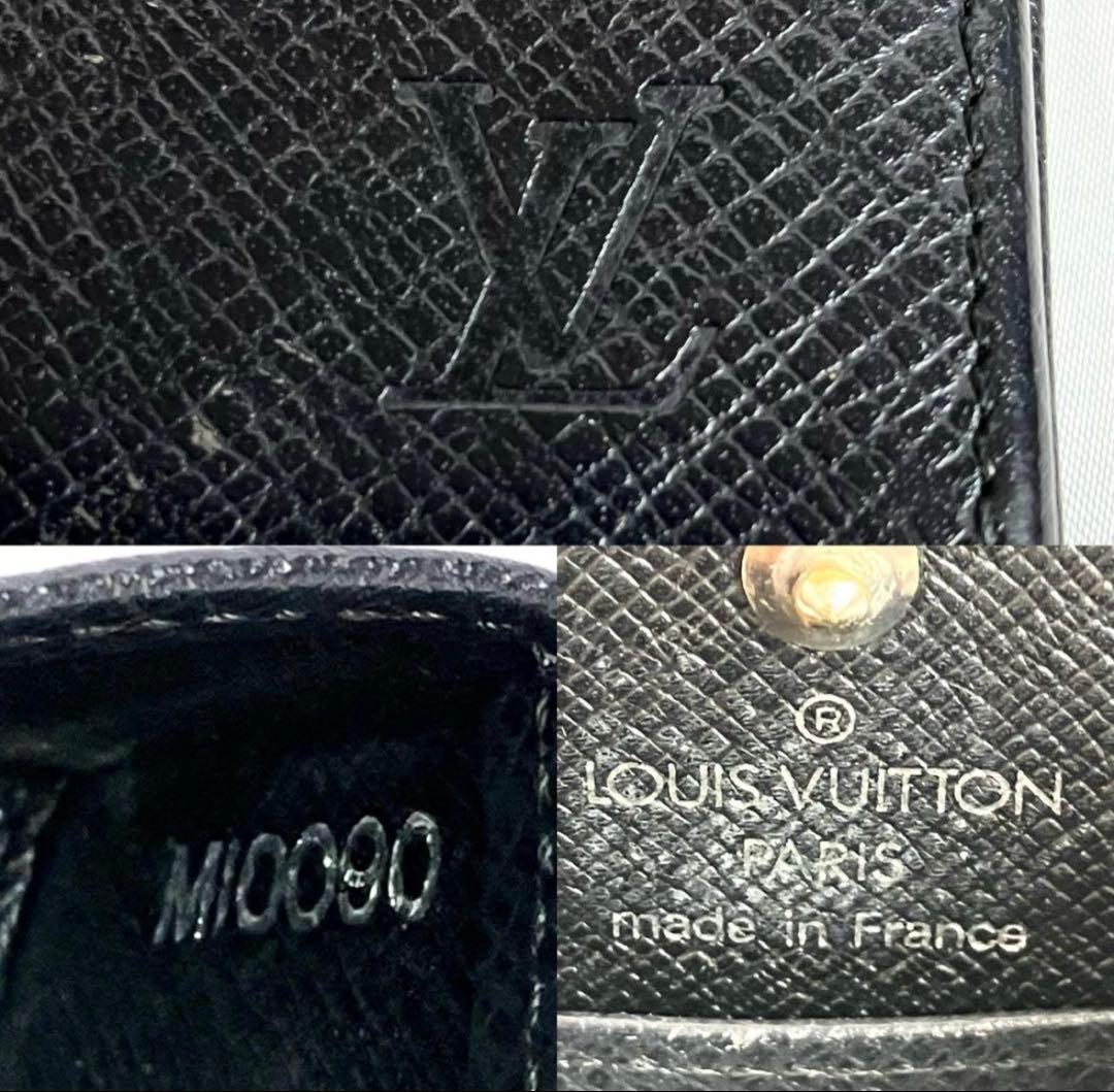 【美品】ルイヴィトン　タイガ　ポルトモネ　ボワット　ケース　ブラック