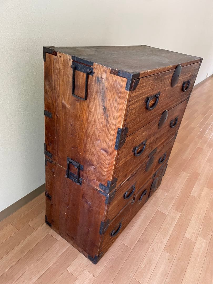 時代箪笥　アンティーク　和箪笥　丸金具　桐箪笥　古家具　骨董