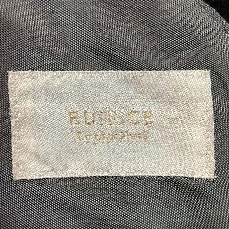 ◉極上品◉エディフィス EDIFICE カシミヤ・ベルテッドコート 44=S-M