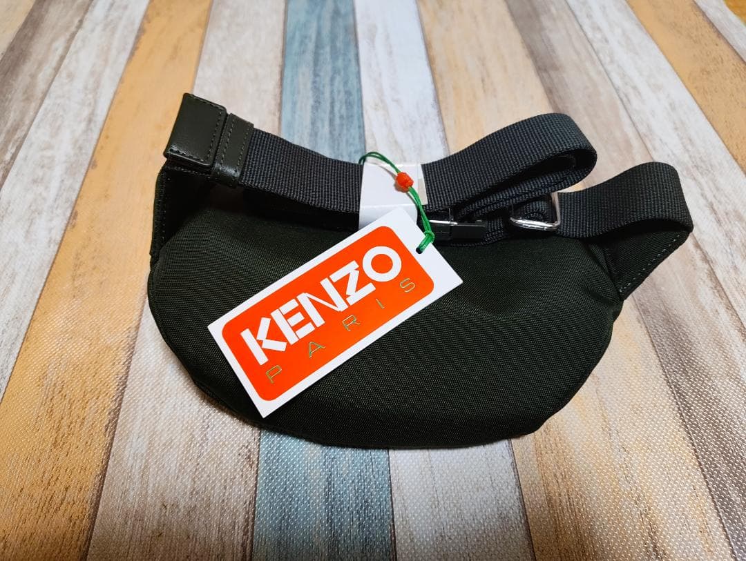 KENZO Happy Tiger ボディバッグ ダークカーキ