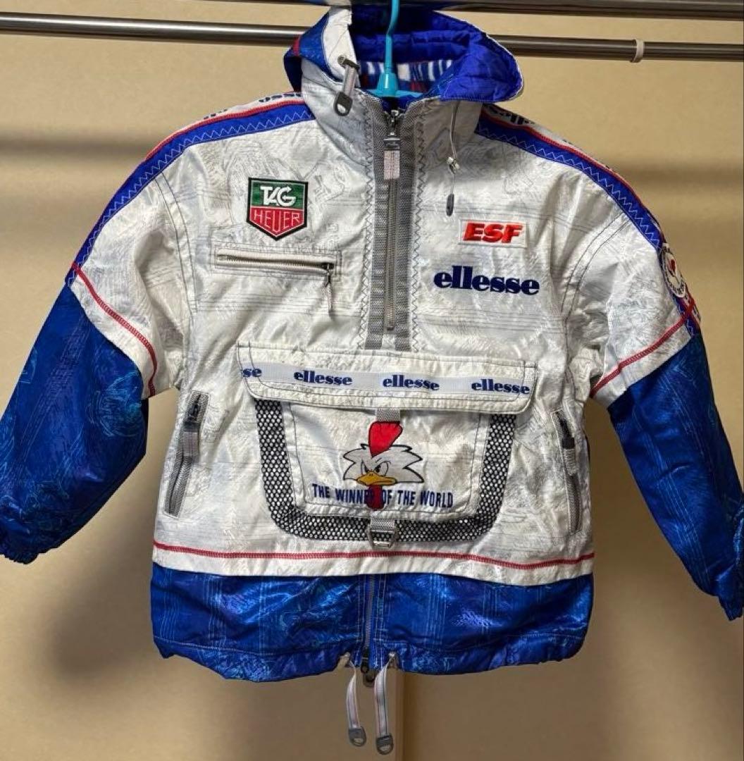 ellesse スキーウェア シルバー/ブルー