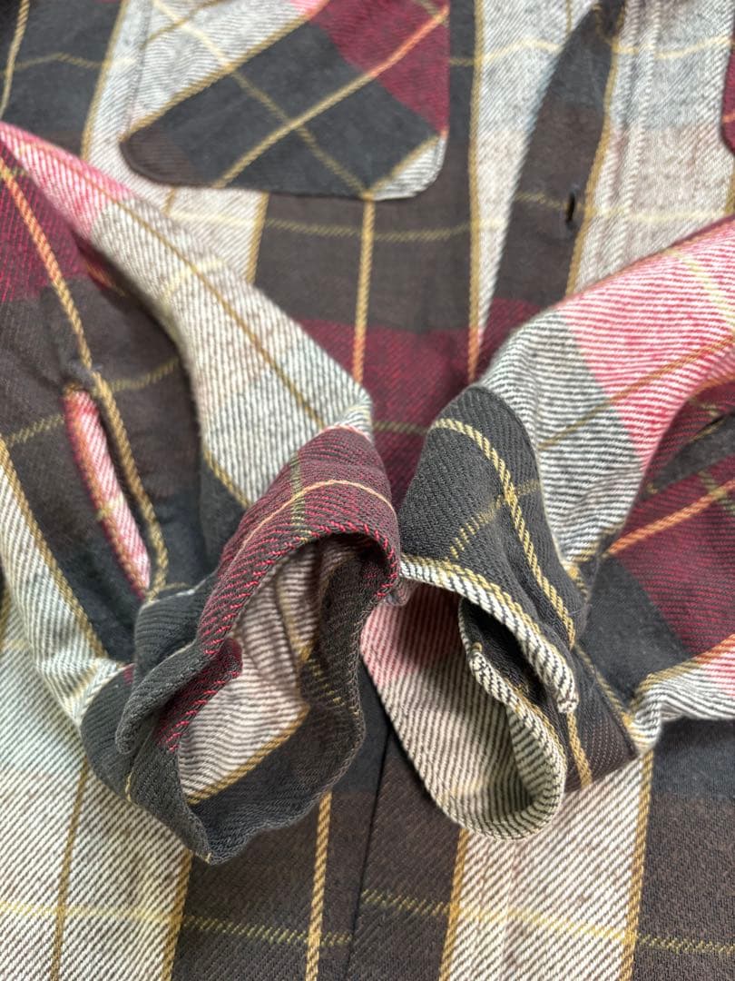 70s FIVE BROTHER ネルシャツ USA製 XL レアカラー