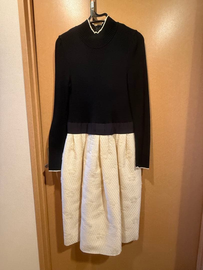 M'S GRACY ワンピース 38 ブラック&ホワイト