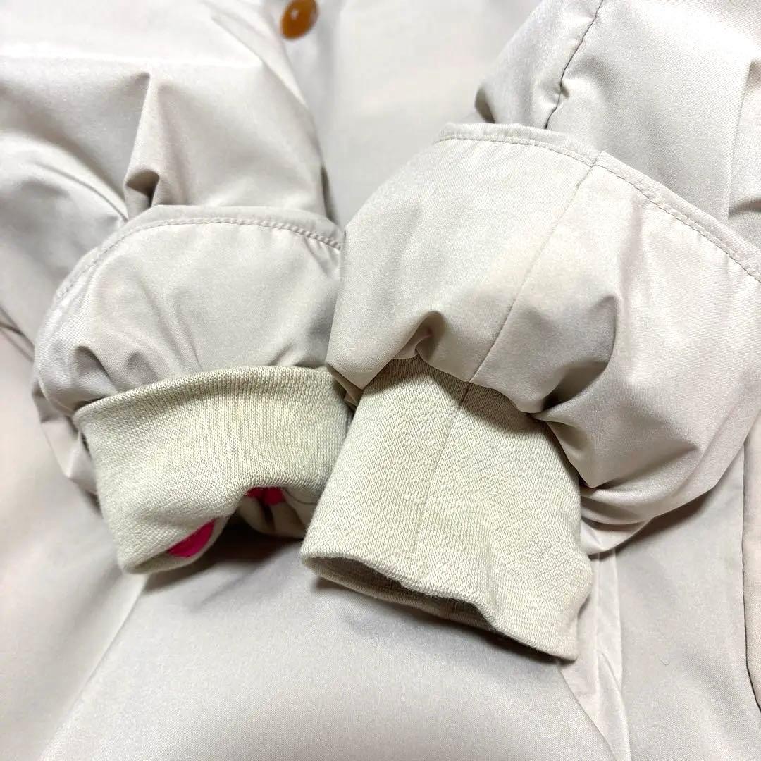 パラスパレス今季品2回着用ダウンショール襟ショートコートベージュサイズ2