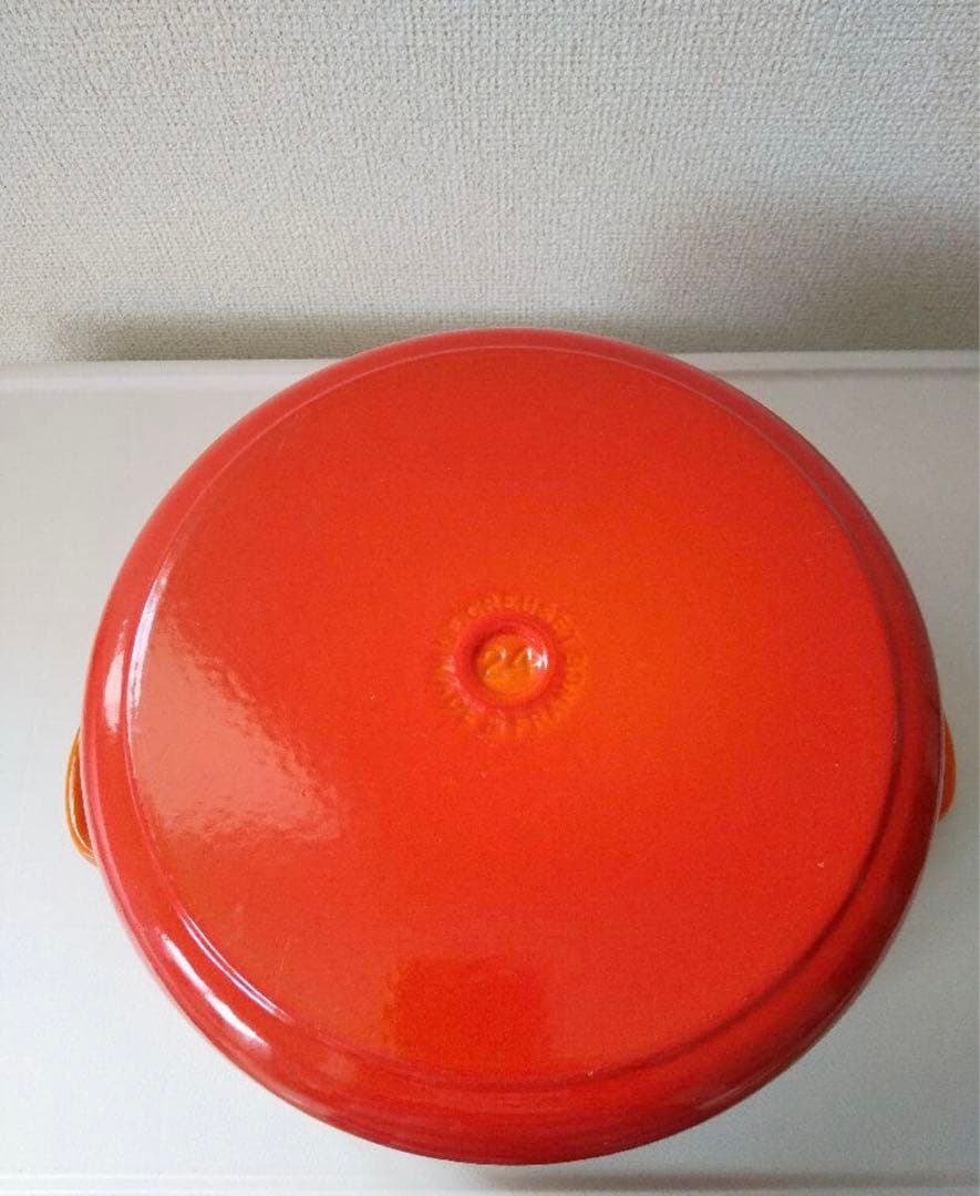 LE CREUSET オレンジ 両手鍋 24cm