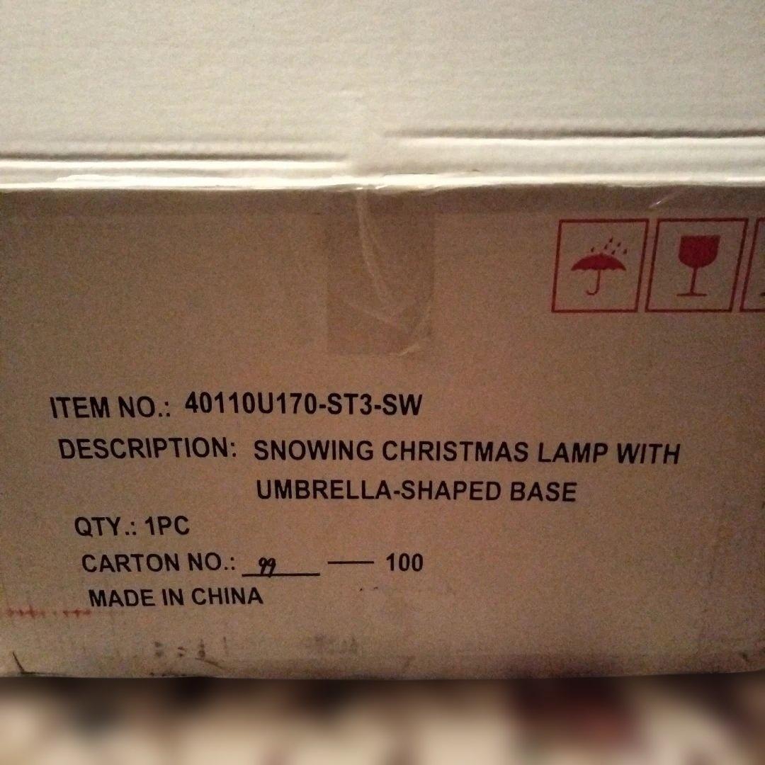 【新品】クリスマスツリー170cm　音楽と雪の降る演出　未使用　箱潰れ有