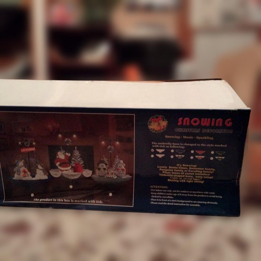 【新品】クリスマスツリー170cm　音楽と雪の降る演出　未使用　箱潰れ有