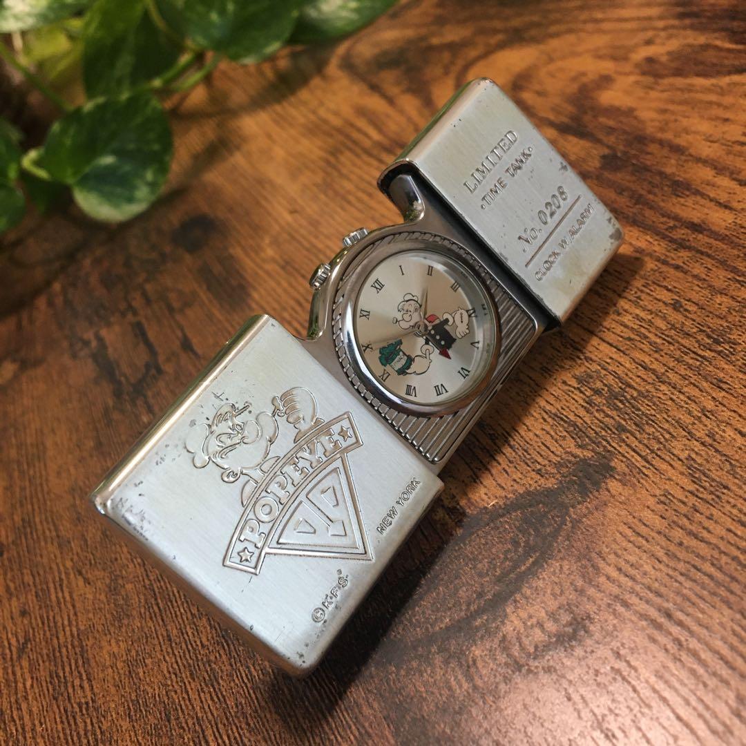 希少　レトロ　ZIPPO   ポパイ　　　　　　　　置き時計