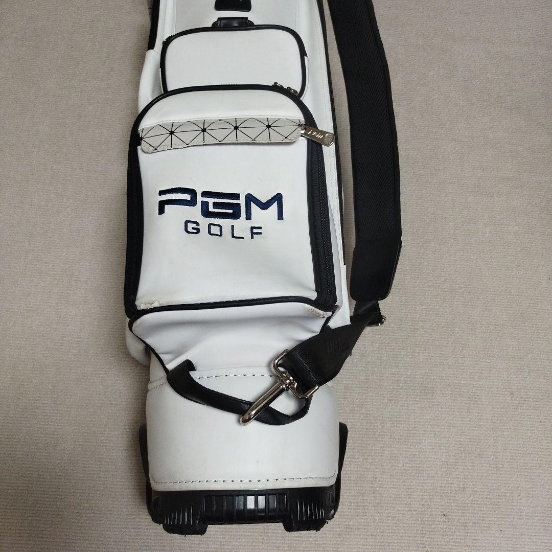 PGM GOLF キャディバッグ ホワイト キャスター付き