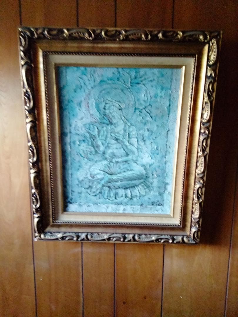 絵画（仏画的モチーフ＋厚塗り）