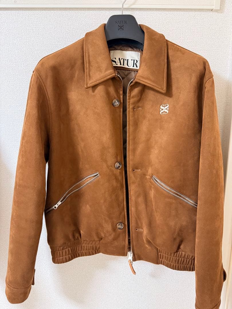 SATUR ブラウン スエードジャケット