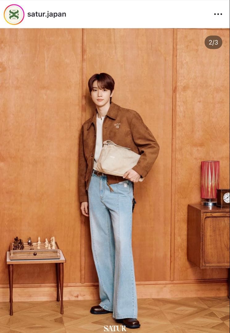 SATUR ブラウン スエードジャケット