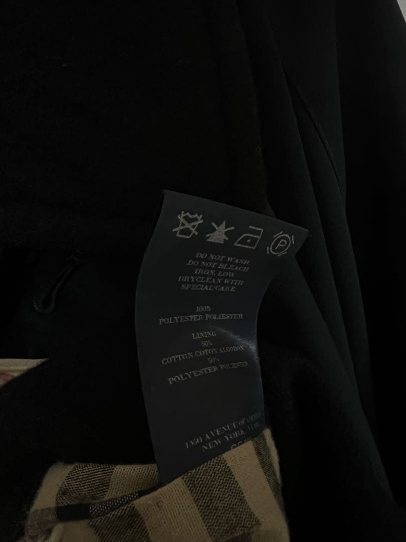 バーバリーロンドン　ステンカラーロングコート裏地ライナー付き