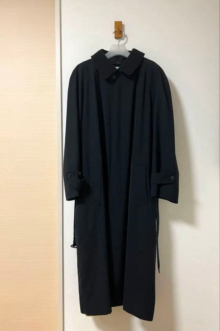 バーバリーロンドン　ステンカラーロングコート裏地ライナー付き