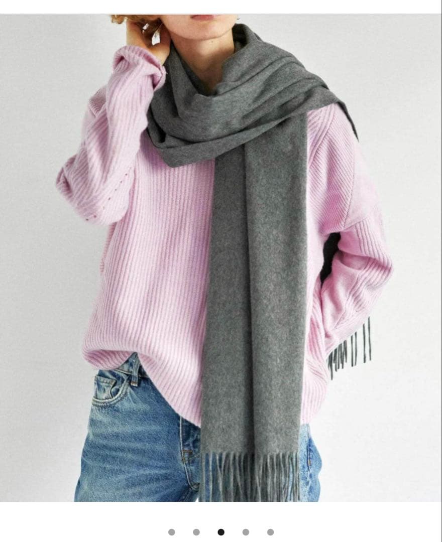 EDWARDBROWN 【オンライン限定】 カシミヤストール ダークグレー