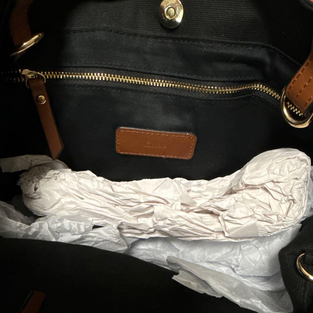 Chloé キャンバス マザーズバッグ 黒 売り切り