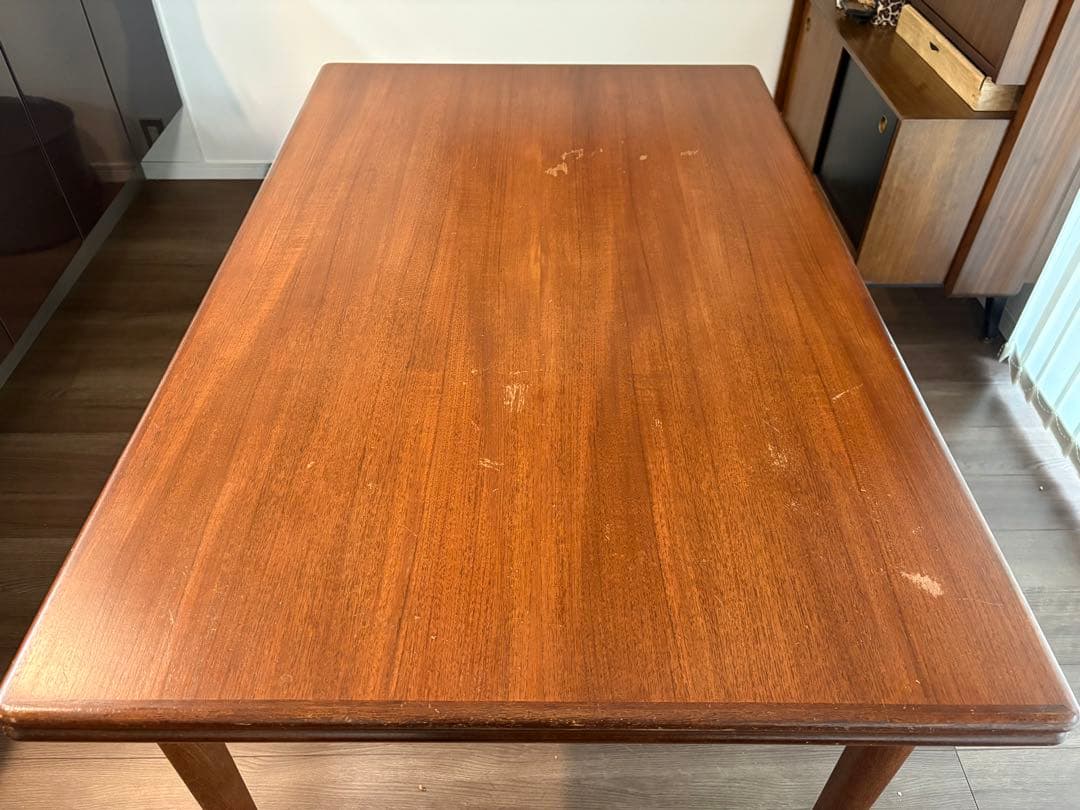 北欧 デンマーク エクステンションテーブル チーク材