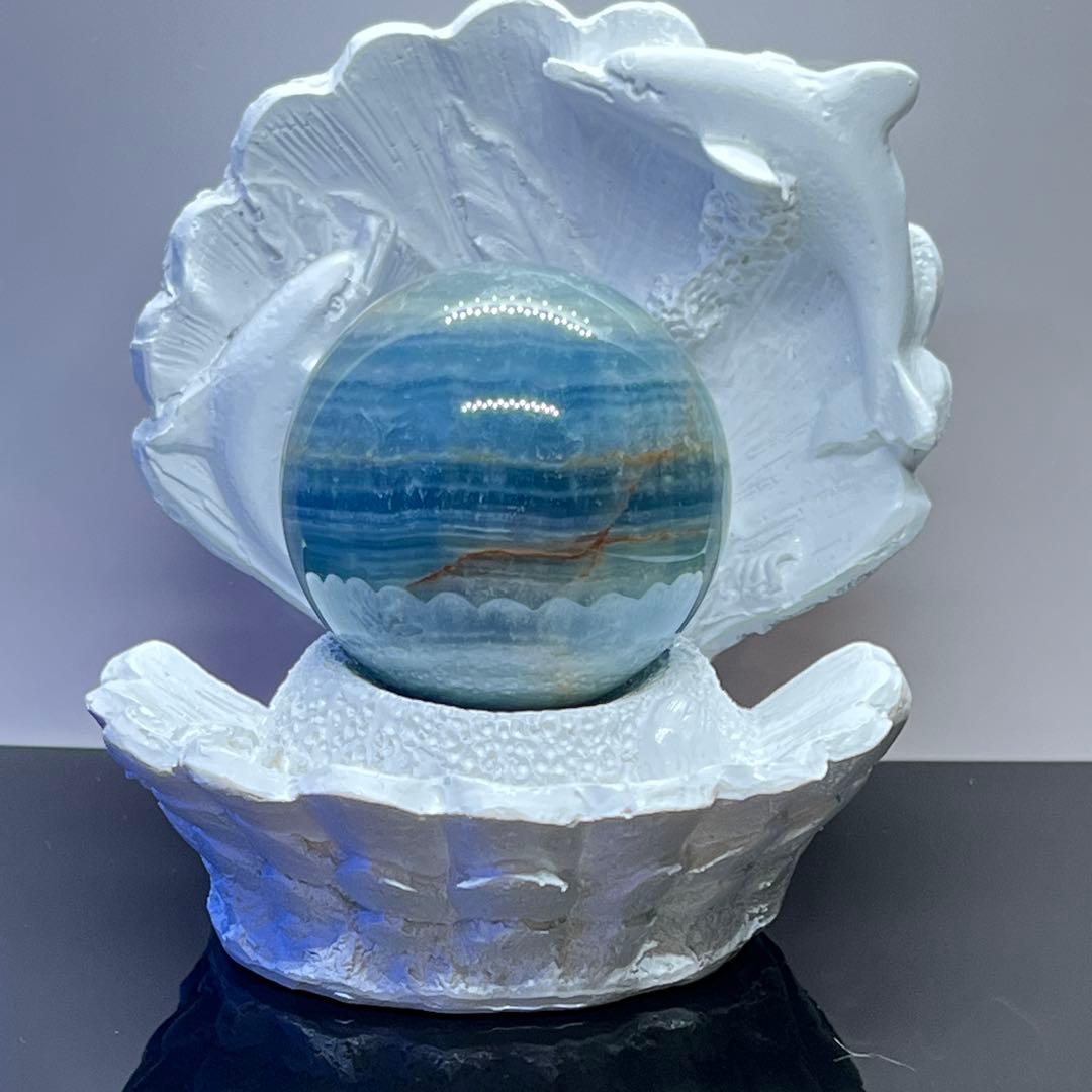 ⬛︎ ブルーオニキス　スフィア　約42.2㎜　台座付き