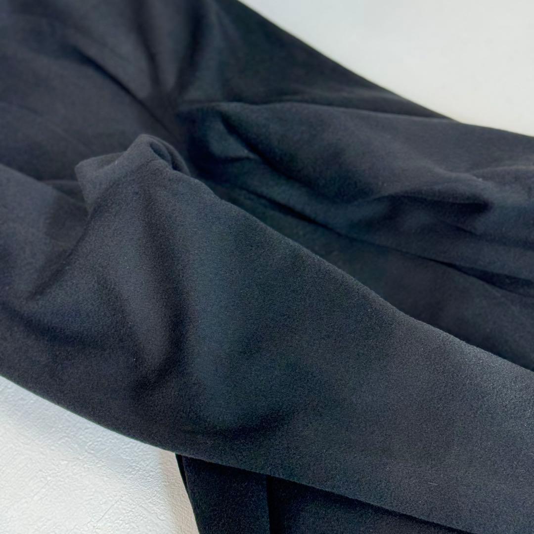 美品　カシミア100% ミドルコート　着丈95cm Lサイズ　黒