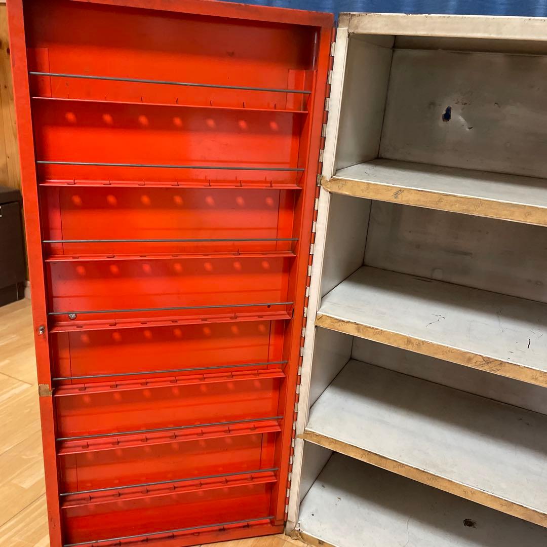 アメリカ　Borg Warner キャビネット　工具箱　アンティーク　棚