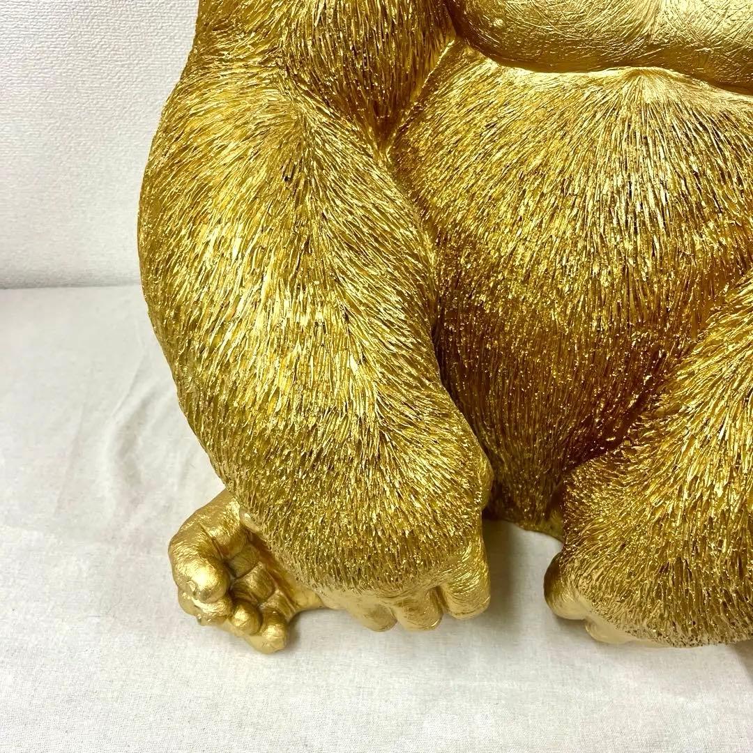 【圧倒的存在感】KARE デザイン ゴリラ オブジェ ゴールド XLサイズ