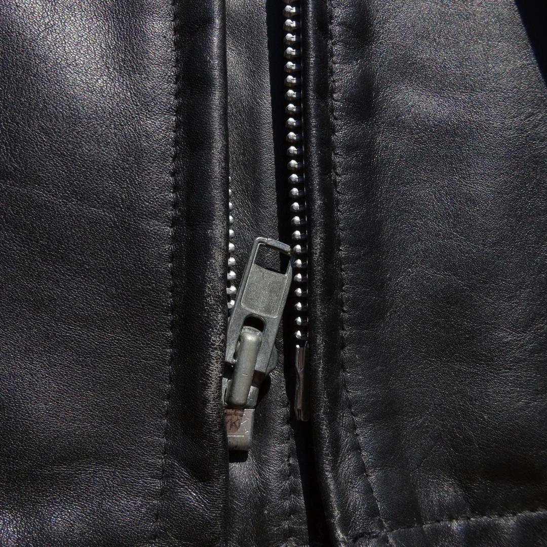 USA製立ち襟 Schott ショット 641牛革レザーライダースジャケット34