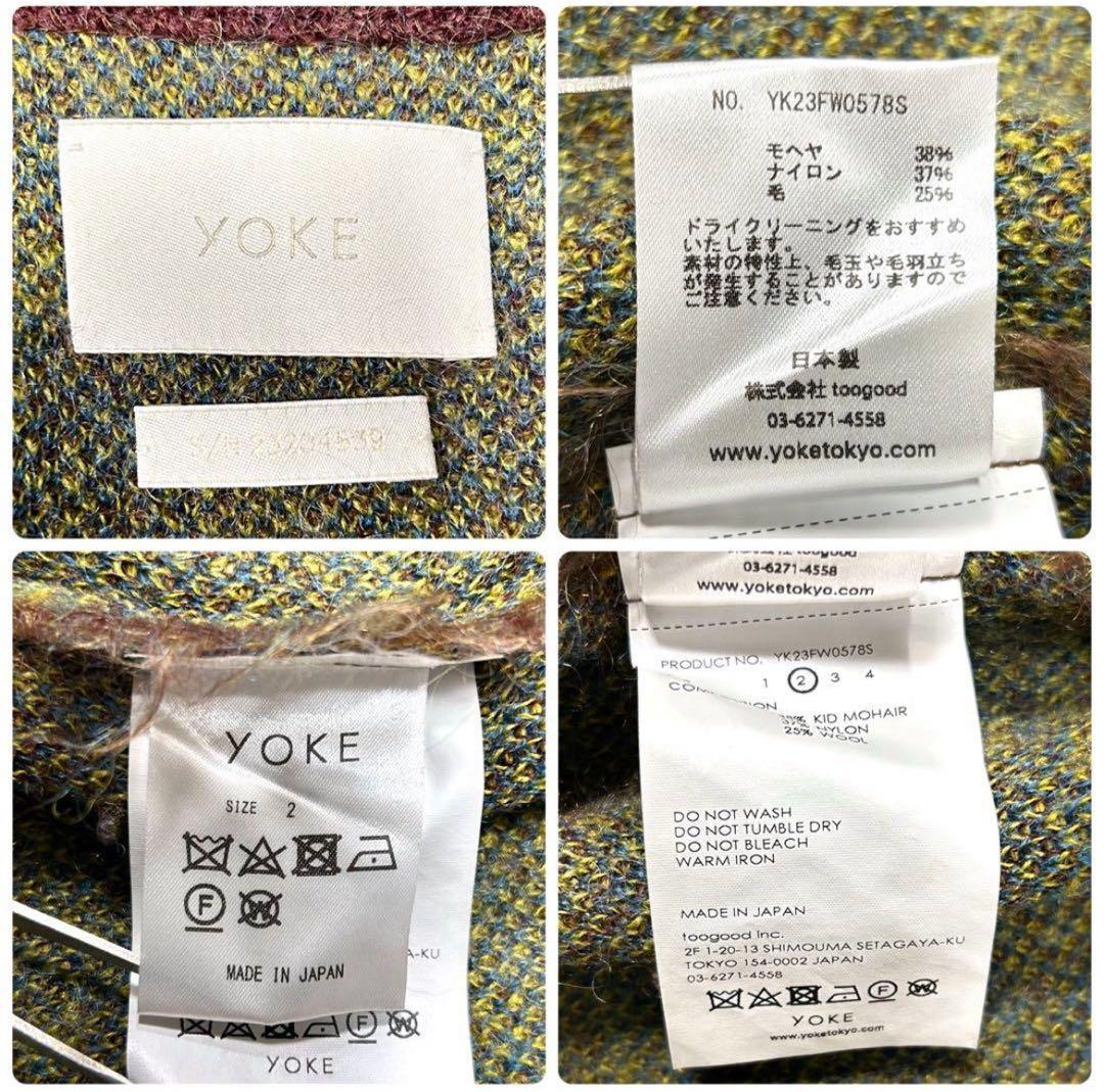 定価5.3万 YOKE 3COLOR MOHAIR CARDIGAN