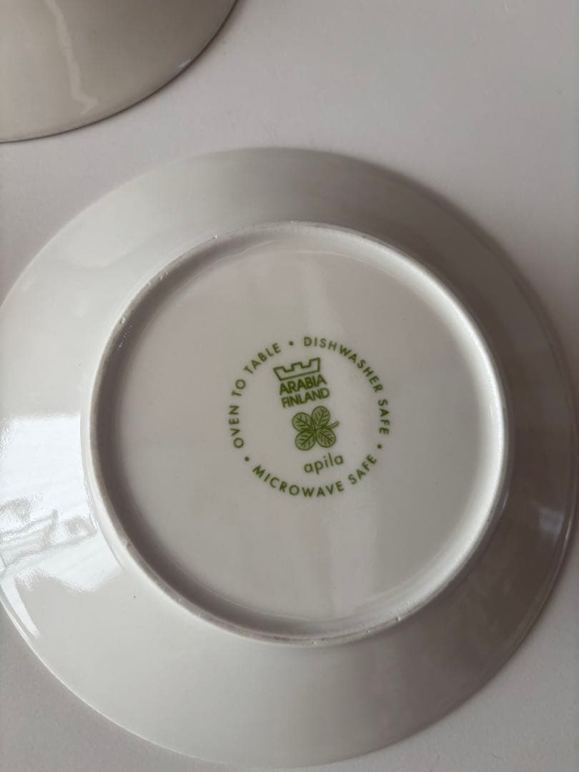 旧ロゴ　アラビア　アピラ　パラティッシ　3枚セット　お皿　ソーサー16.5cm