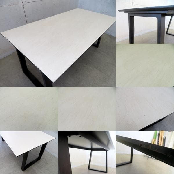 美品■カリモク■DA5580■メラミン天板■ダイニングテーブル■幅165㎝■