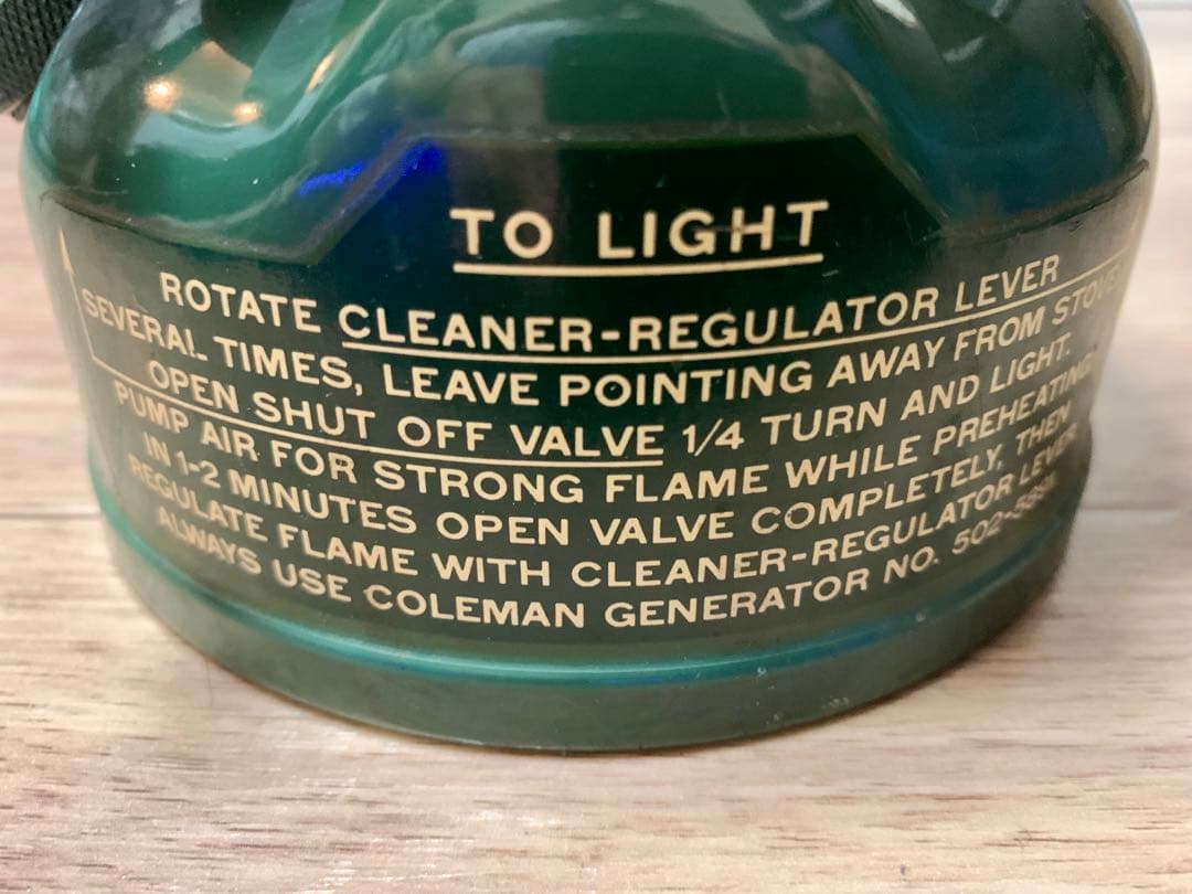 Coleman 502 ヴィンテージガソリンシングルバーナー 67年製